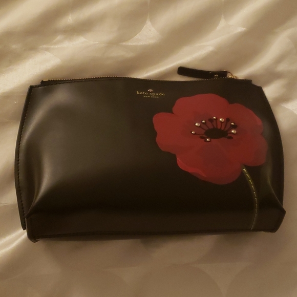 NWT Kate Spade Ooh La La Poppy Hilarie Cosmetic Ba - Picture 4 of 14